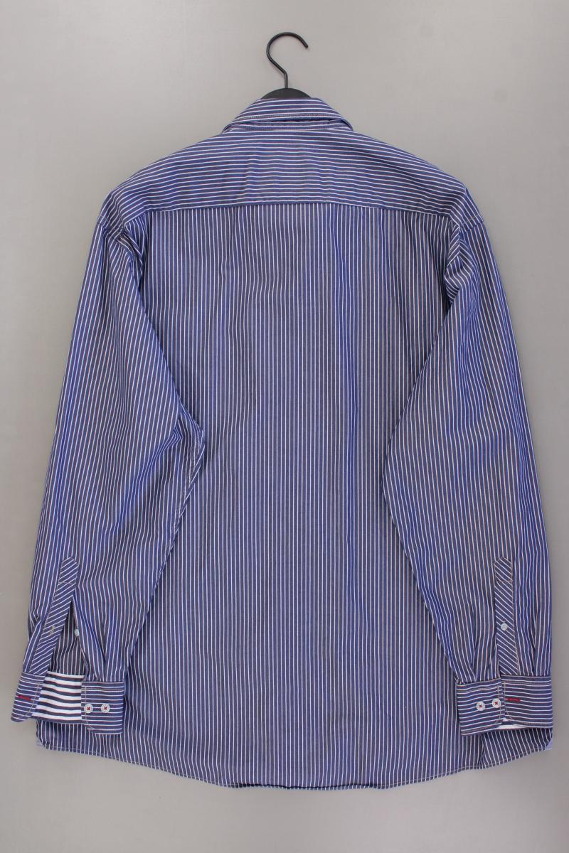 Casa Moda Langarmhemd für Herren Gr. Hemdgröße 45/46 gestreift neuwertig blau