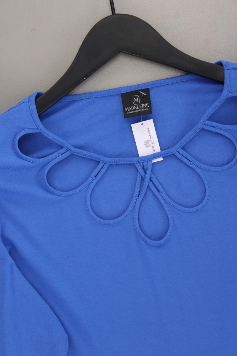 Madeleine Classic Shirt Gr. 46 3/4 Ärmel blau aus Viskose