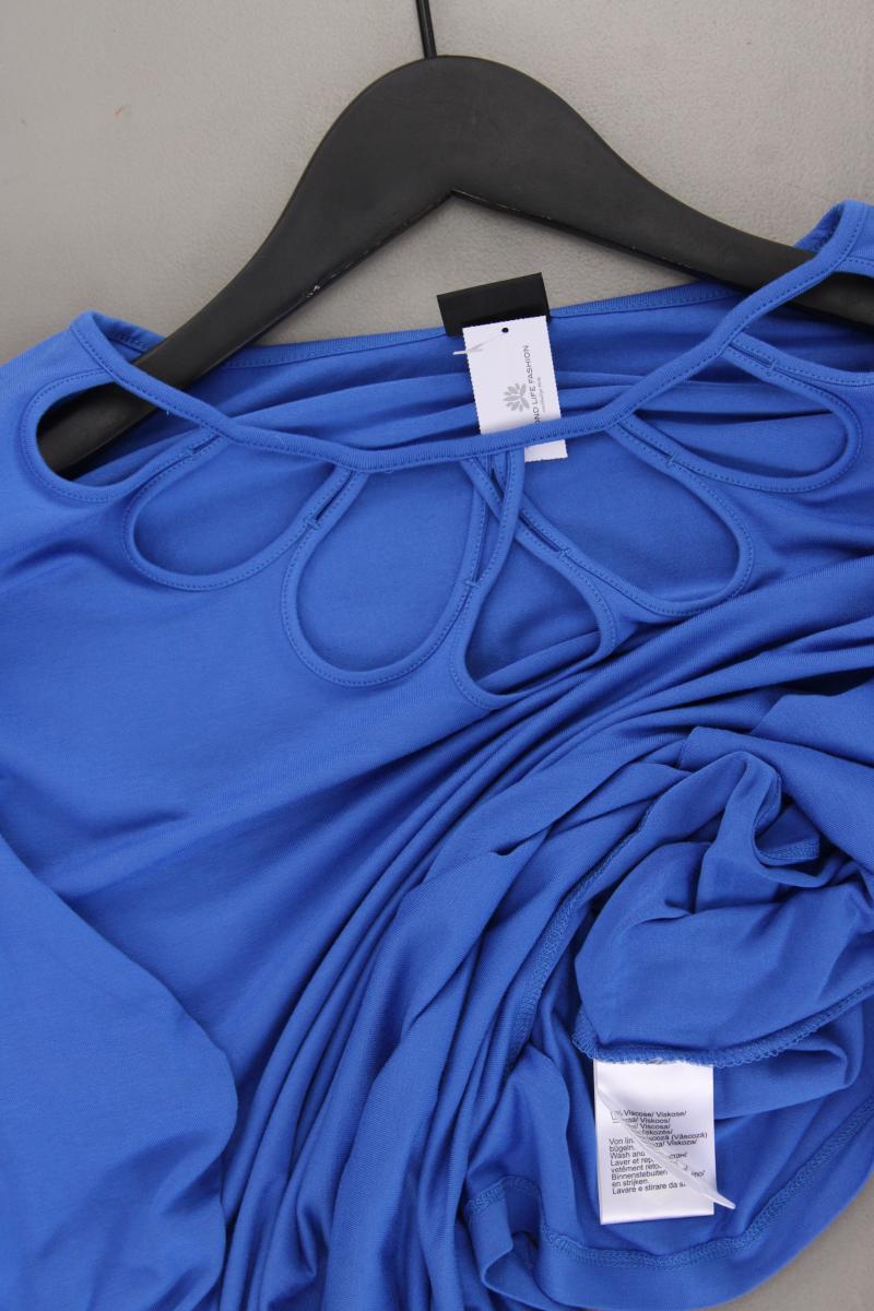 Madeleine Classic Shirt Gr. 46 3/4 Ärmel blau aus Viskose