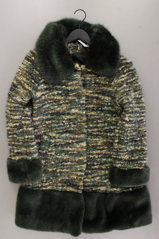 Made In Italy Mantel mit Wolle Gr. M neuwertig grün aus Polyester