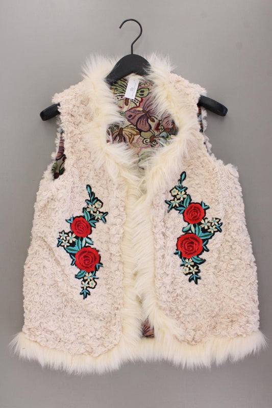 Cherry Paris Kunstfellweste Gr. 38 neuwertig creme aus Polyester