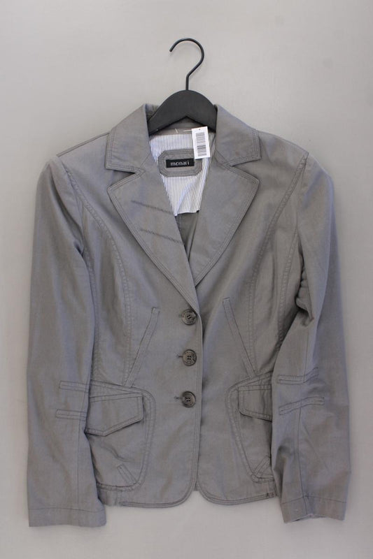 Monari Regular Blazer Gr. 38 grau aus Baumwolle