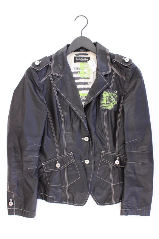 Betty Barclay Regular Jacke Gr. 40 schwarz aus Baumwolle