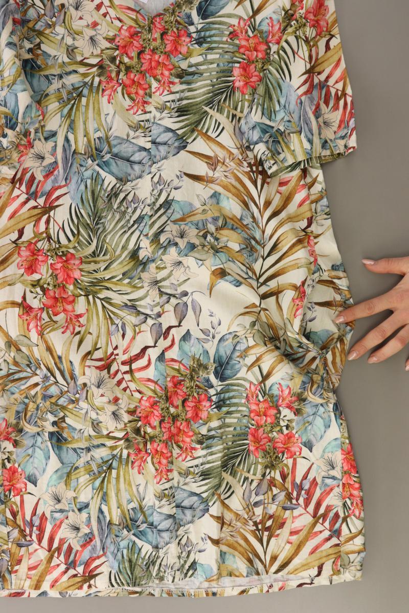 FOS Amsterdam Kleid mit Seitentaschen Gr. M Kurzarm mehrfarbig aus Leinen