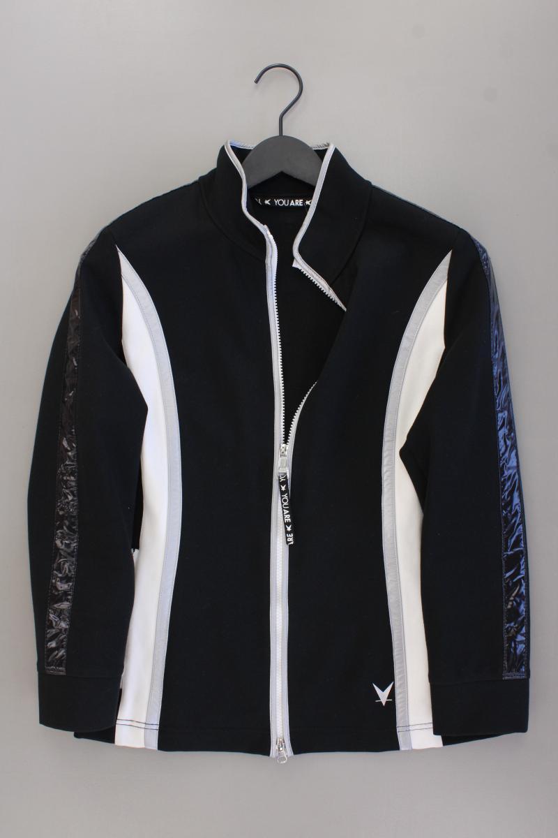 Fuchs Schmitt Übergangsjacke Gr. 40 schwarz aus Viskose