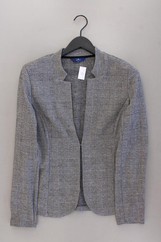 Tom Tailor Regular Cardigan Gr. L hahnentritt Langarm grau aus Baumwolle