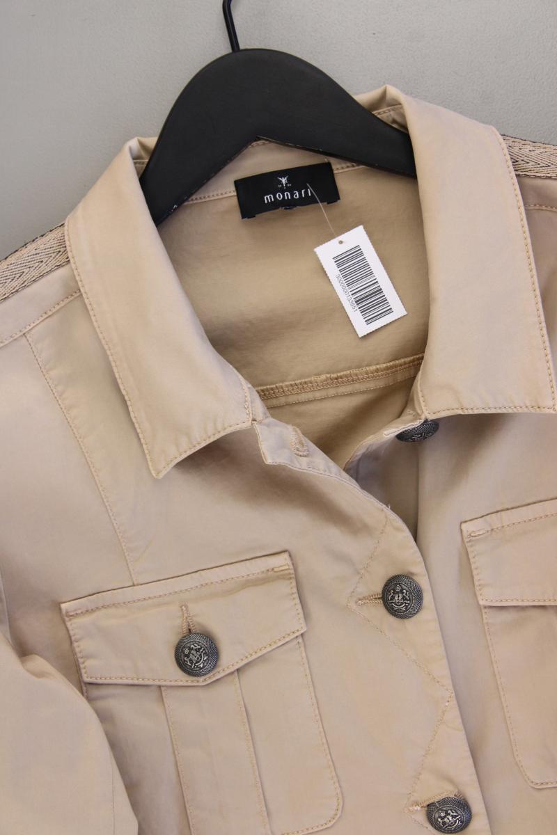 Monari Übergangsjacke Gr. 40 braun aus Baumwolle