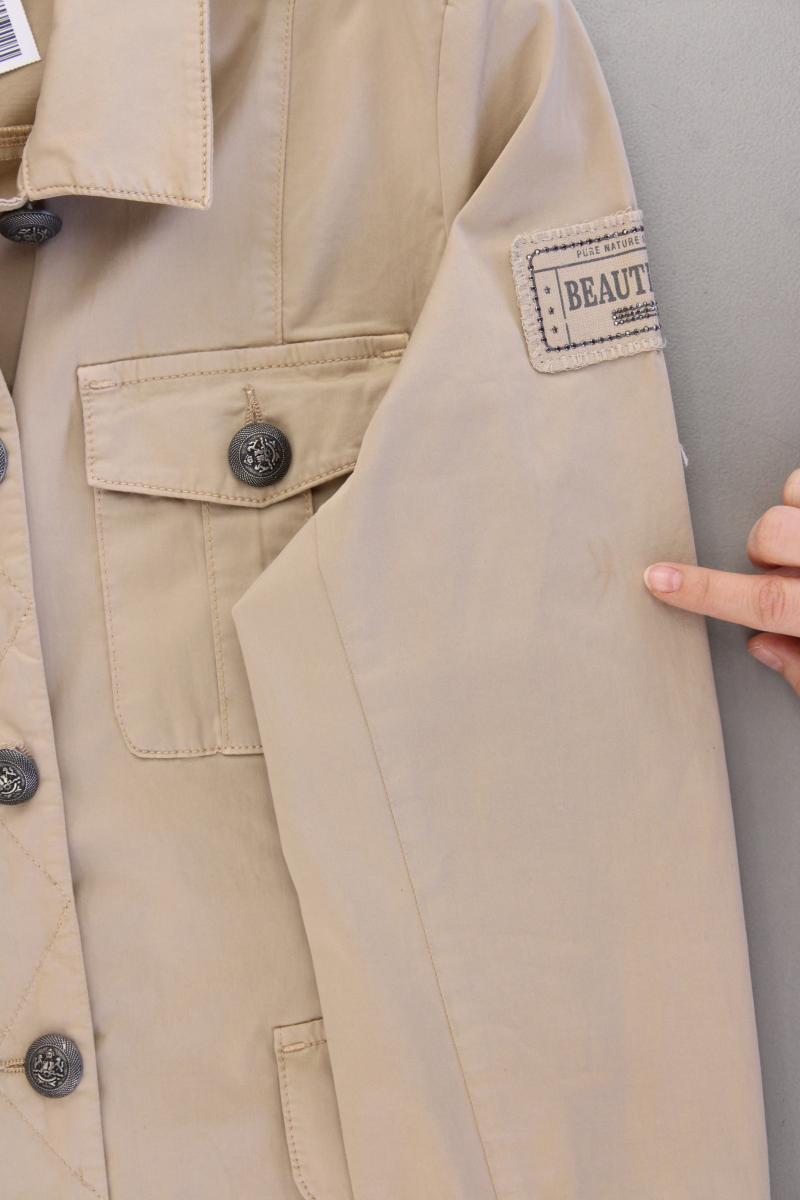 Monari Übergangsjacke Gr. 40 braun aus Baumwolle