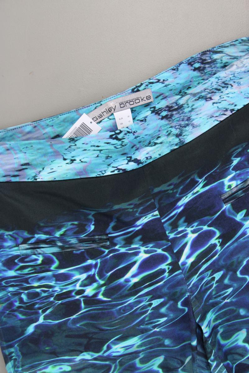 Ashley Brooke Hose mit Wassermuster Gr. 36 blau aus Baumwolle