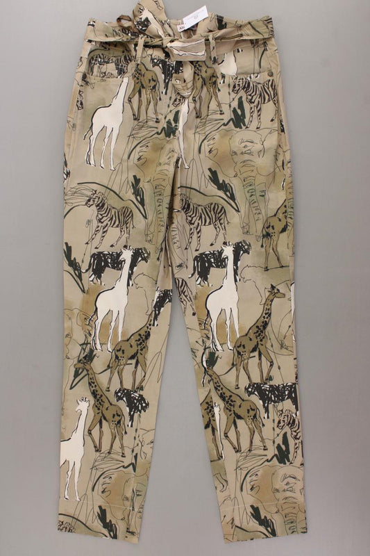 Alba Moda Hose Gr. 36 mit Gürtel braun aus Baumwolle