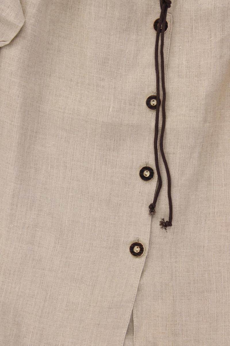 Trachtenbluse Leinenbluse Gr. 36 neu mit Etikett 3/4 Ärmel creme