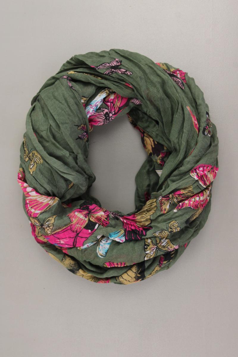 Madonna Loop mit Blumenmuster olivgrün aus Polyester