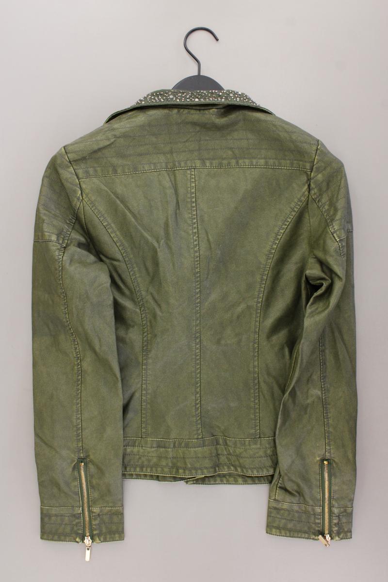 Kunstlederjacke Gr. L olivgrün aus Polyurethan