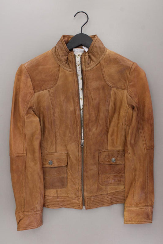Street One Lederjacke Gr. 40 braun