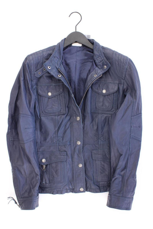 Street One Lederjacke Gr. 40 blau