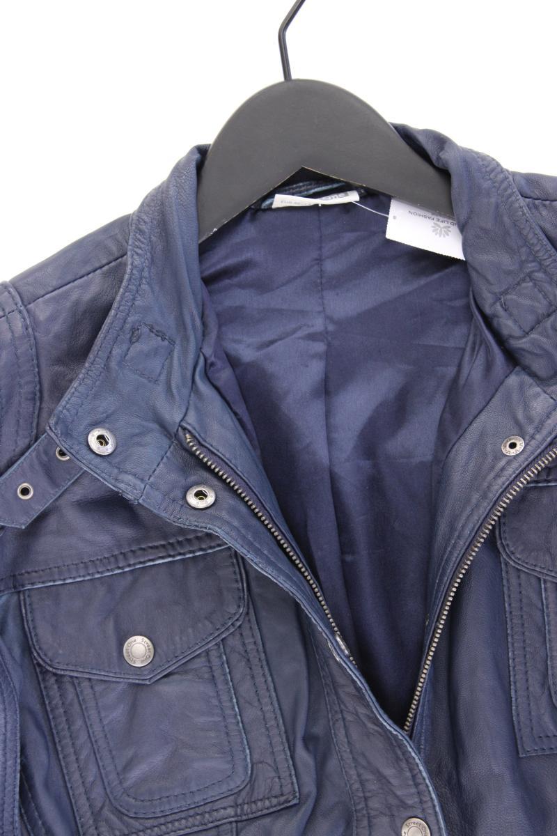 Street One Lederjacke Gr. 40 blau