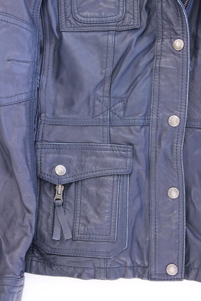 Street One Lederjacke Gr. 40 blau