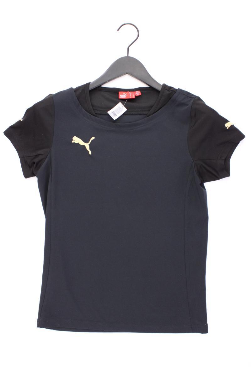 Puma Sportshirt Gr. S Kurzarm schwarz aus Polyester