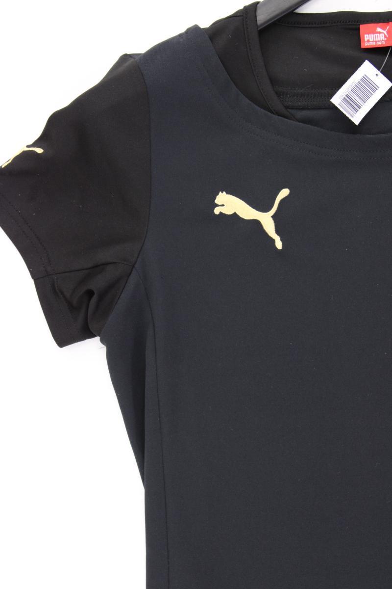 Puma Sportshirt Gr. S Kurzarm schwarz aus Polyester