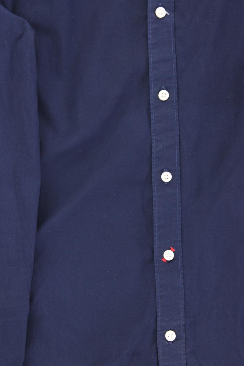 Hilfiger Denim Langarmhemd für Herren Gr. M blau aus Baumwolle