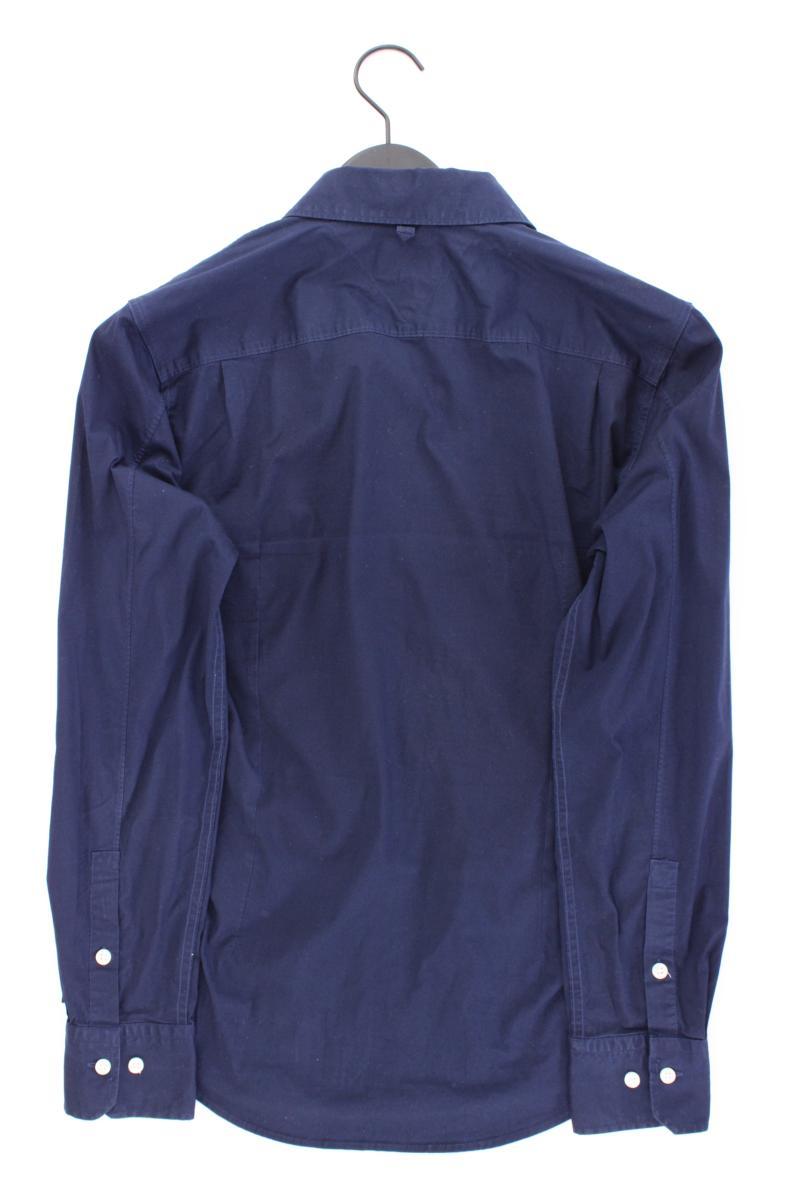 Hilfiger Denim Langarmhemd für Herren Gr. M blau aus Baumwolle