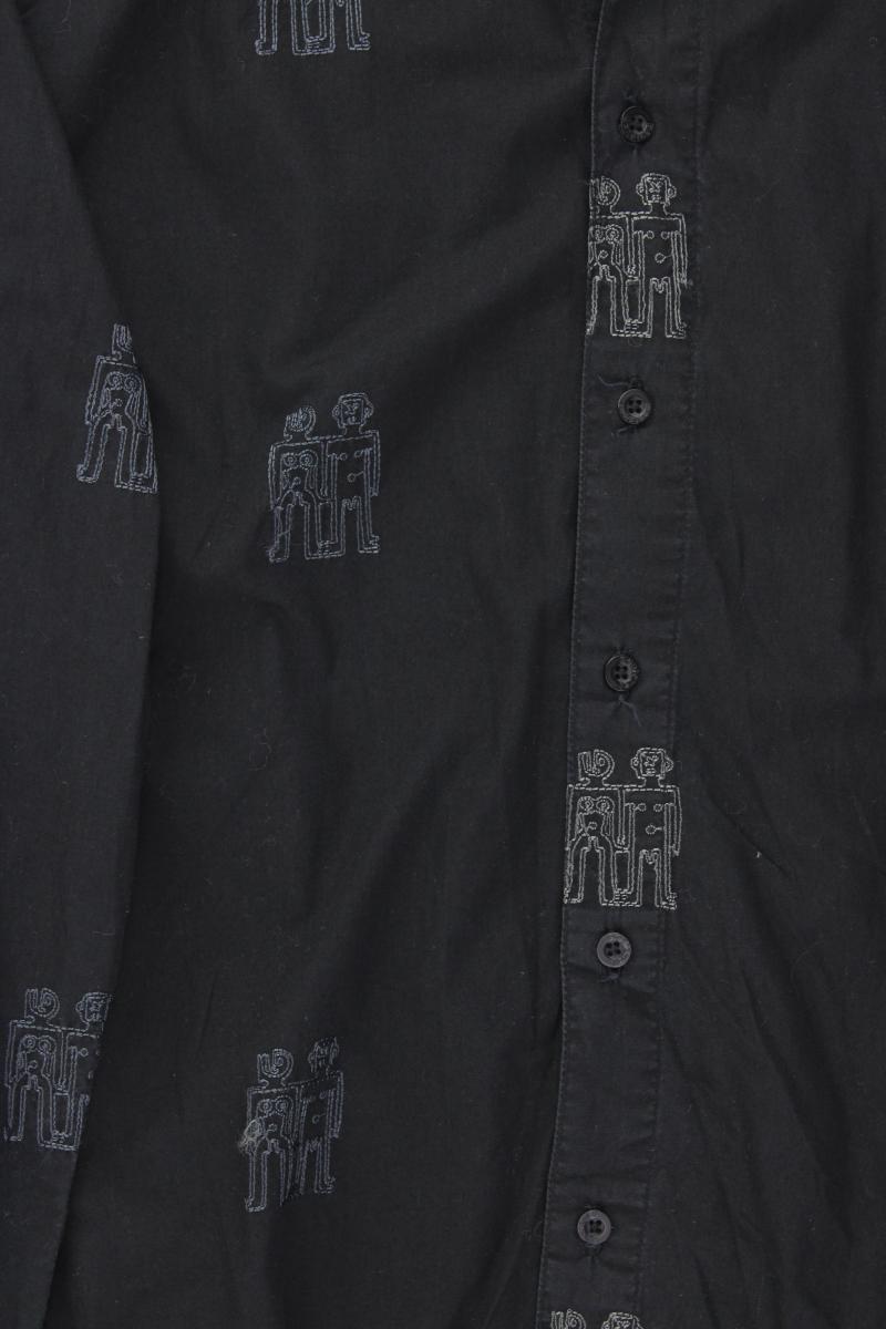 Desigual Langarmhemd für Herren Gr. L schwarz aus Baumwolle