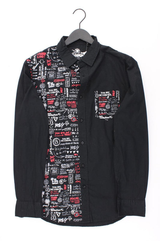 Desigual Langarmhemd für Herren Gr. L schwarz aus Baumwolle