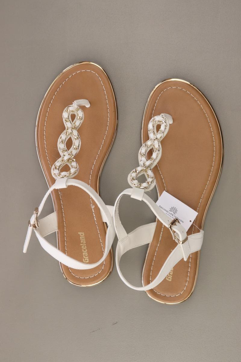 Sandalen Gr. 39 weiß