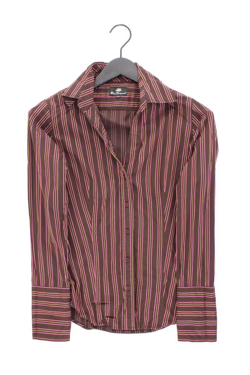 Ben Sherman Langarmbluse Gr. S gestreift braun aus Baumwolle