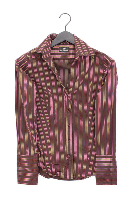 Ben Sherman Langarmbluse Gr. S gestreift braun aus Baumwolle