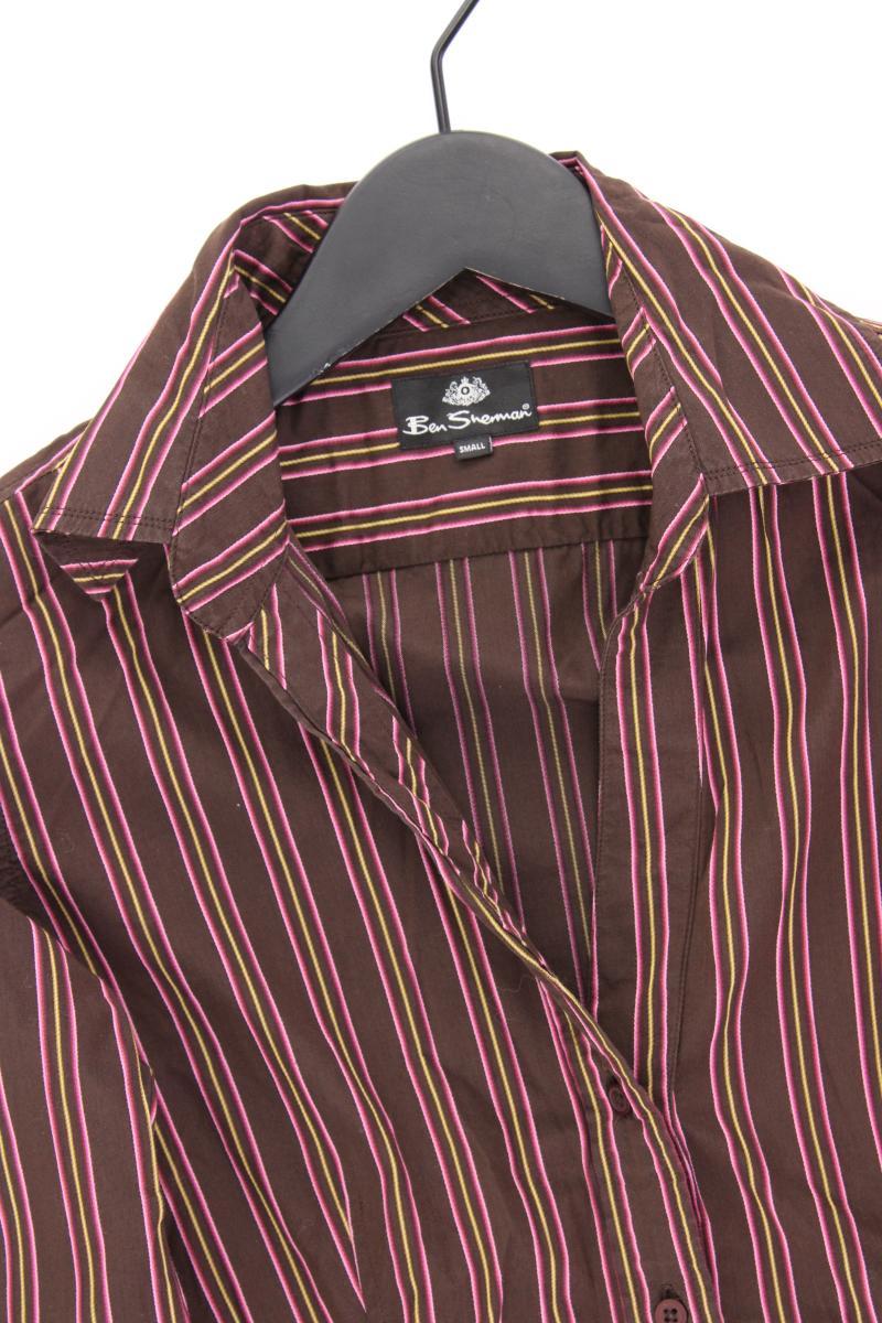 Ben Sherman Langarmbluse Gr. S gestreift braun aus Baumwolle