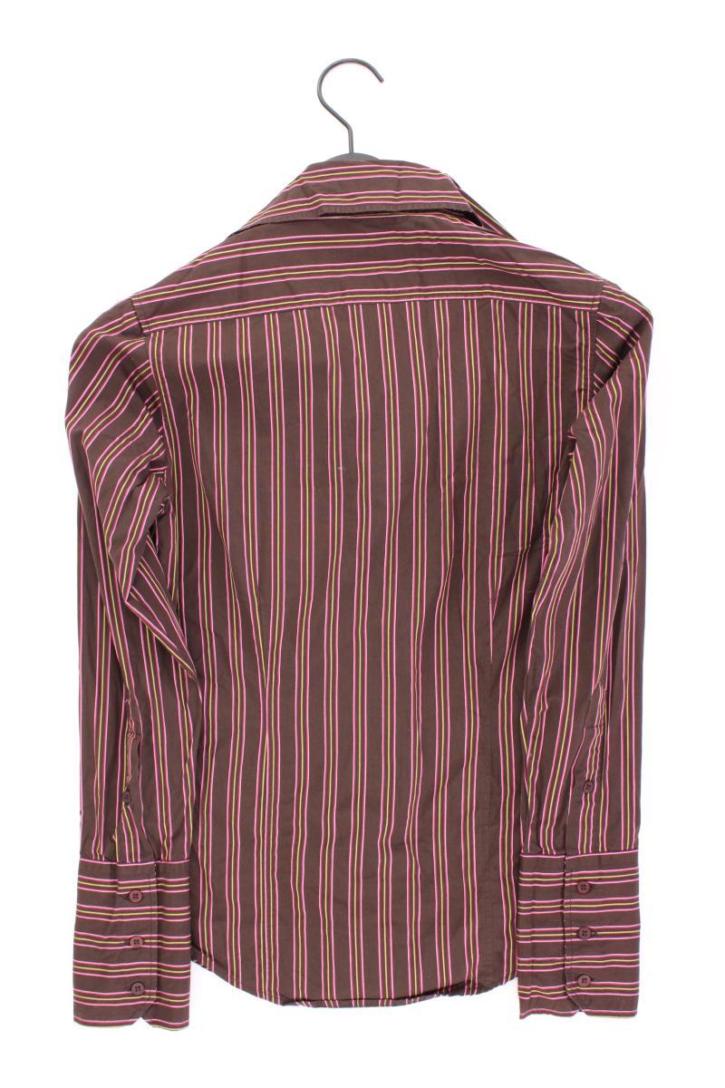 Ben Sherman Langarmbluse Gr. S gestreift braun aus Baumwolle