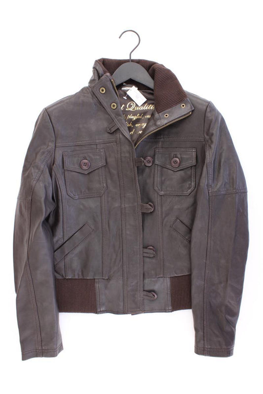 Street One Lederjacke Gr. 40 braun