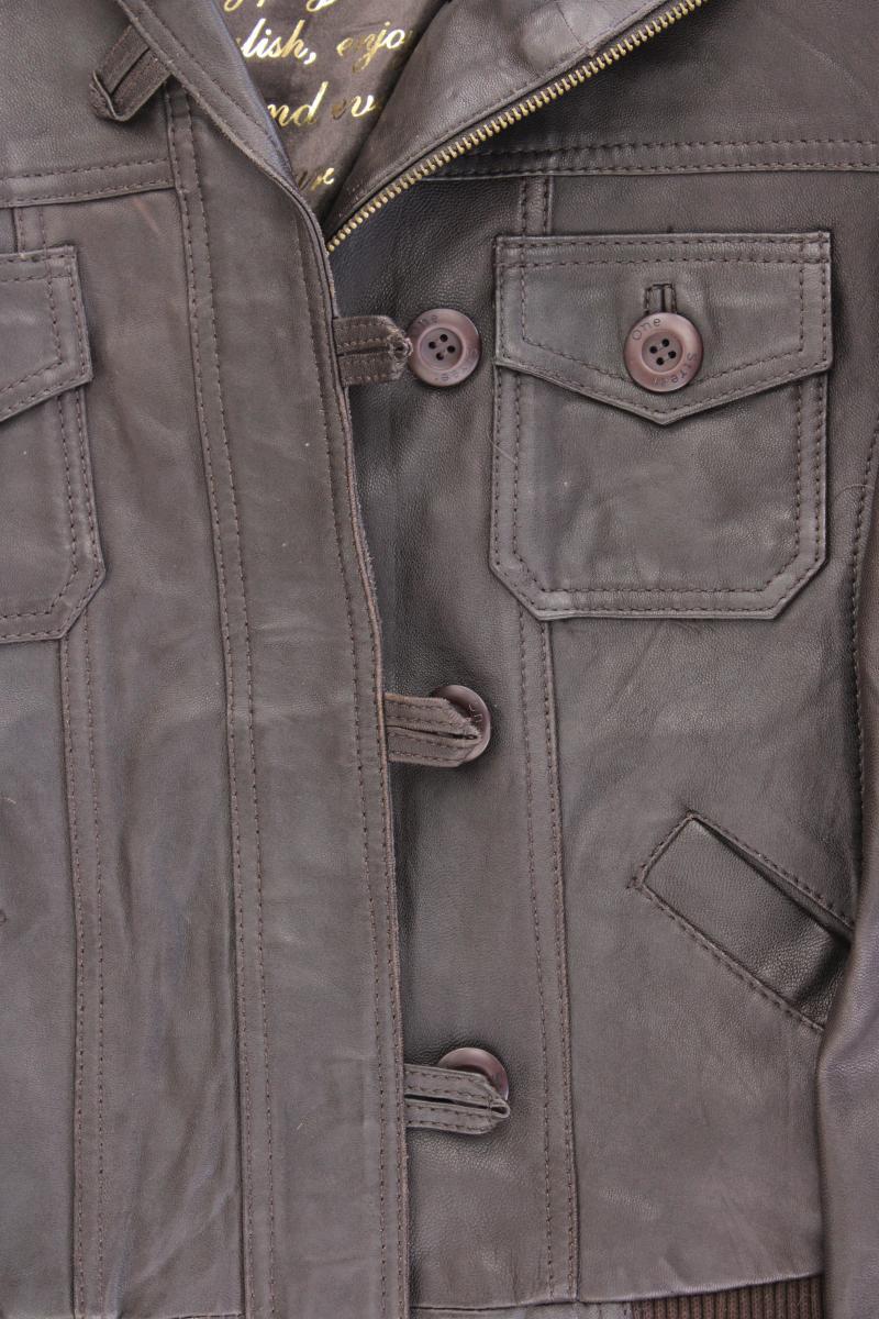 Street One Lederjacke Gr. 40 braun