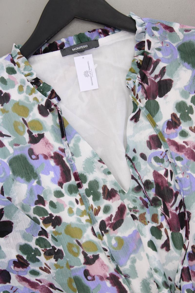 Montego Chiffonkleid Gr. 46 Langarm mehrfarbig