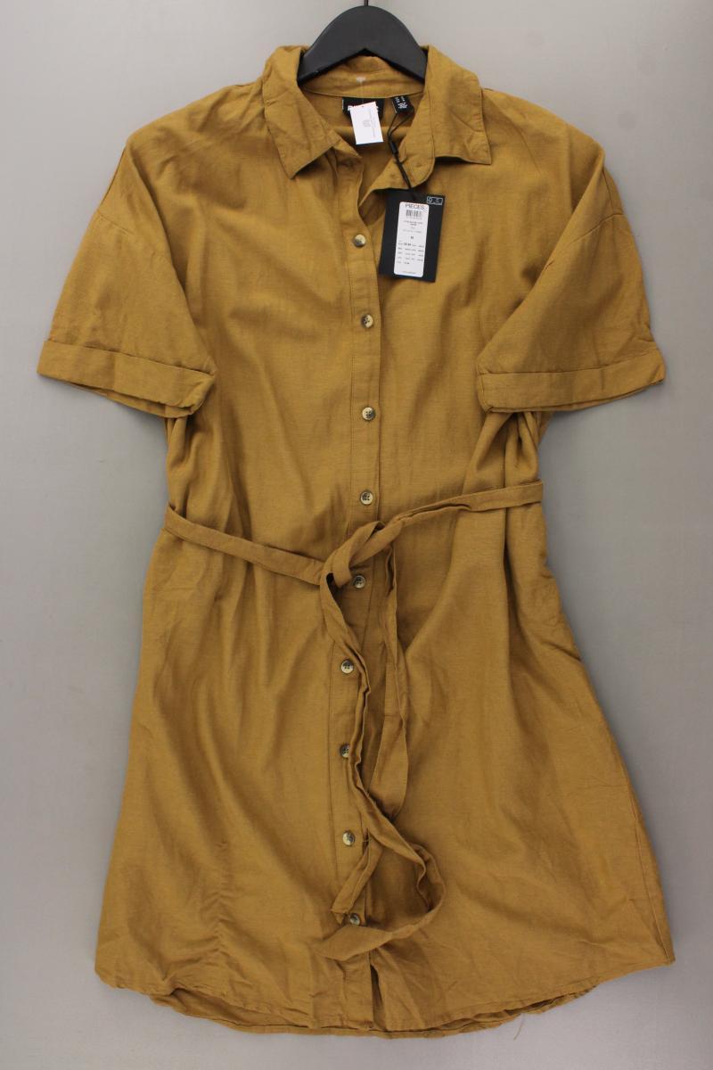 Pieces Kurzarmkleid Gr. M neu mit Etikett Neupreis: 39,99€! mit Gürtel gelb