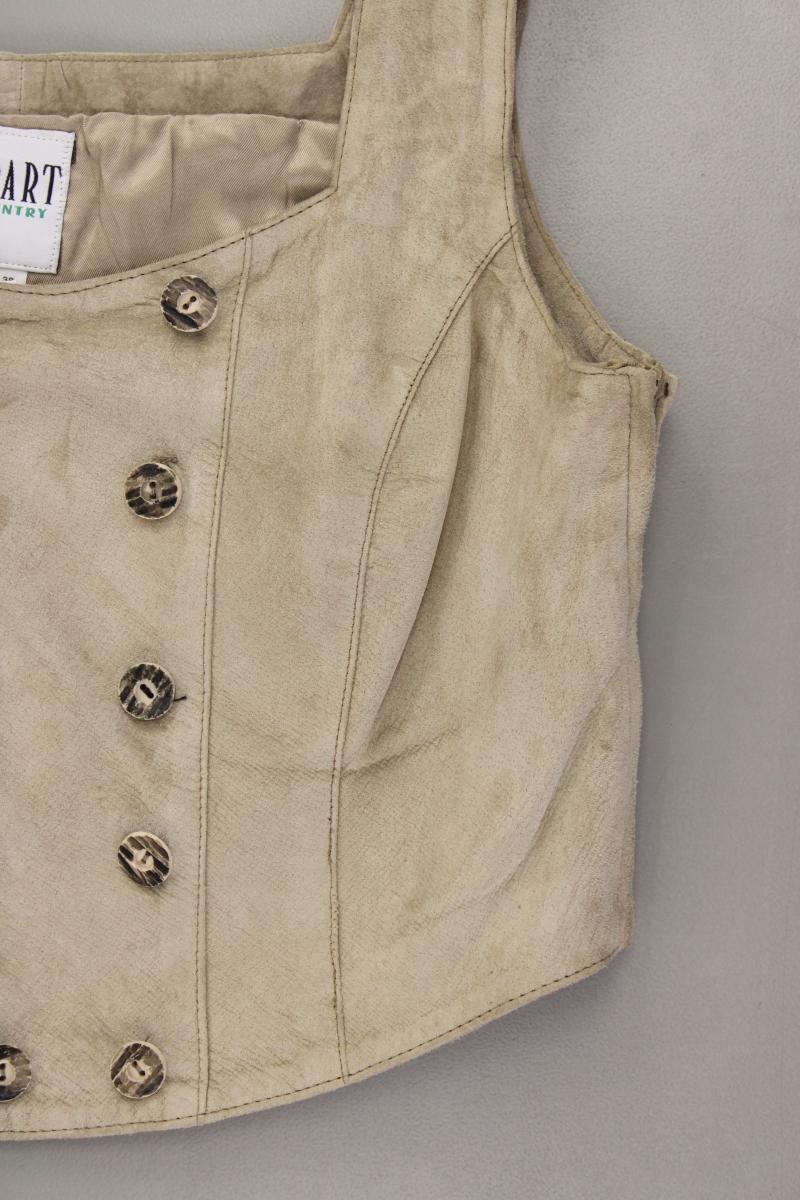 Apart Ledermieder Trachtenoberteil Gr. 38 creme