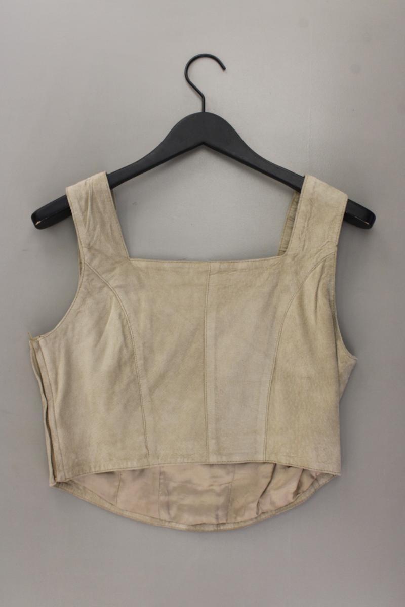 Apart Ledermieder Trachtenoberteil Gr. 38 creme
