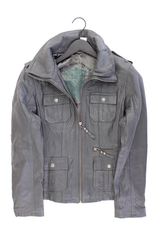 Street One Lederjacke Gr. 38 neuwertig grau