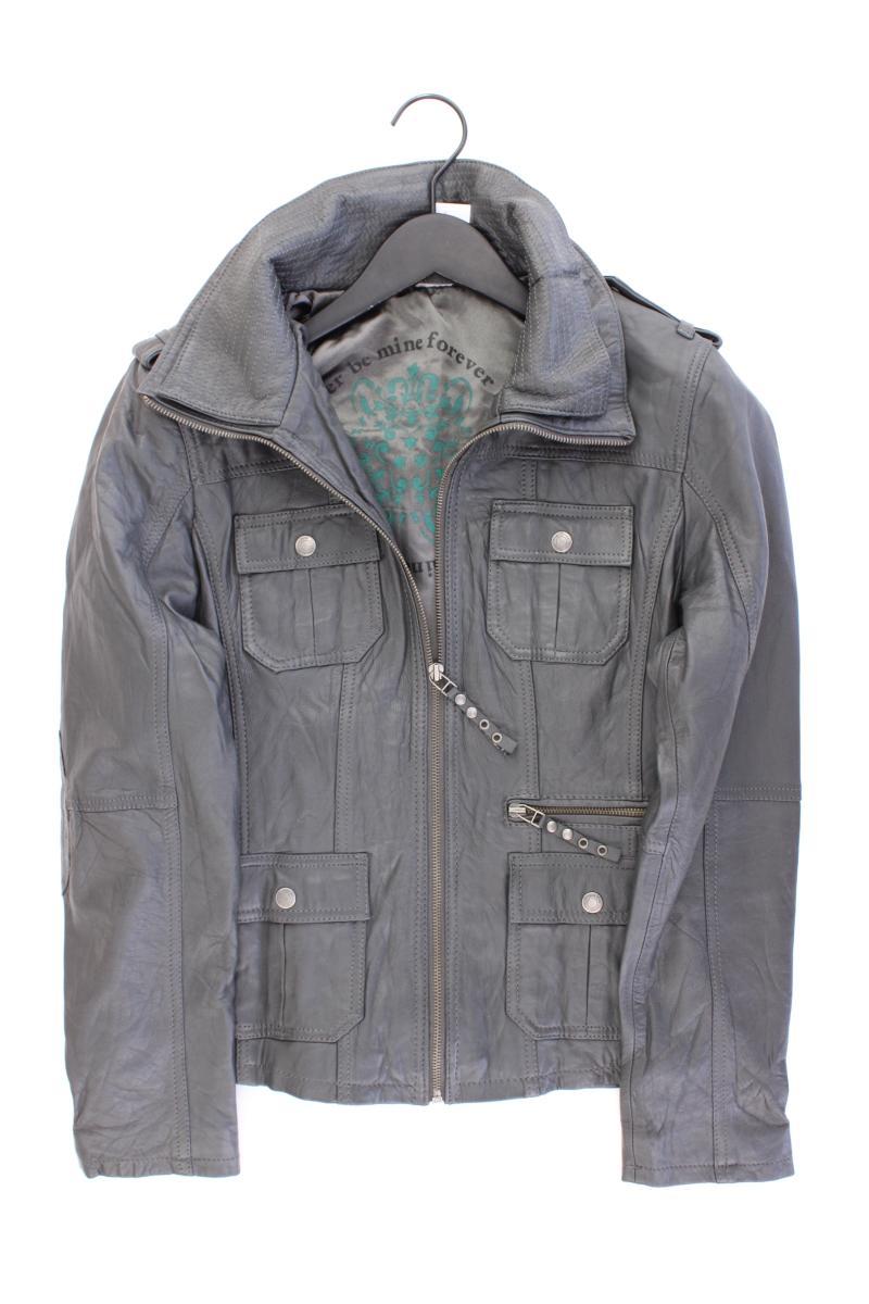 Street One Lederjacke Gr. 38 neuwertig grau