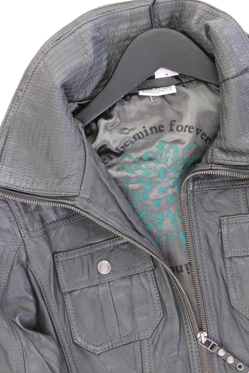 Street One Lederjacke Gr. 38 neuwertig grau