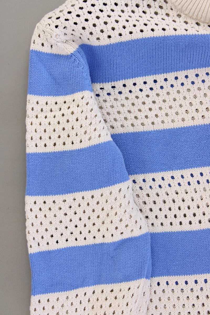 Vero Moda Pullover mit Lochmuster Gr. XS gestreift neuwertig creme