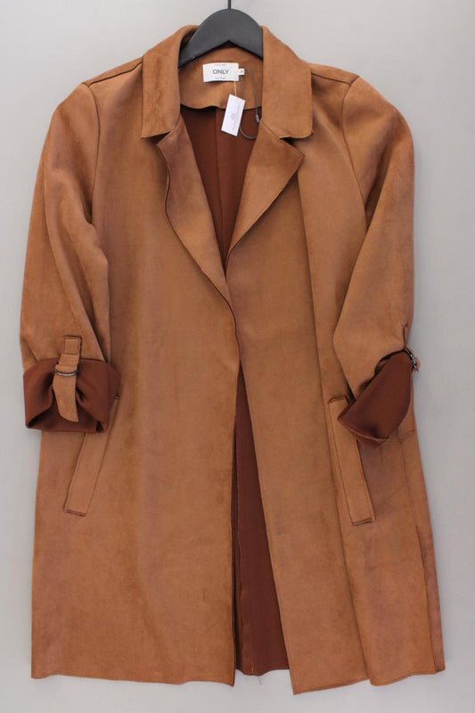 Only Mantel in Wildlederoptik Gr. 38 neuwertig braun aus Polyester