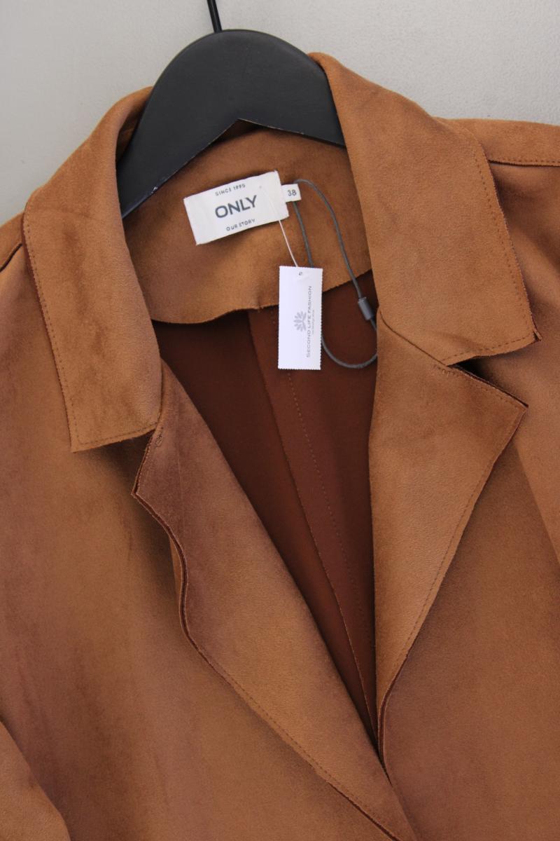 Only Mantel in Wildlederoptik Gr. 38 neuwertig braun aus Polyester