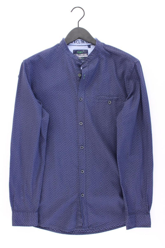 Ray Langarmhemd für Herren Gr. M blau aus Baumwolle