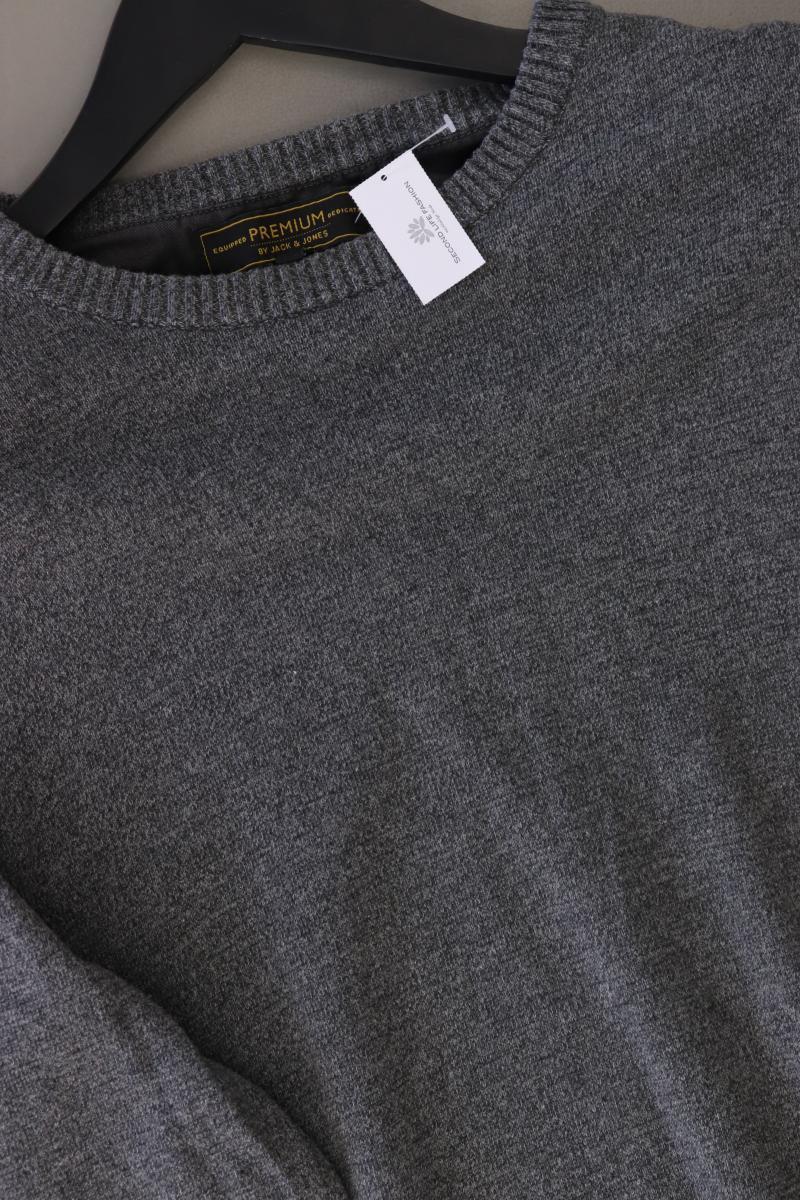 Jack & Jones Feinstrickpullover für Herren Gr. XXL grau aus Baumwolle