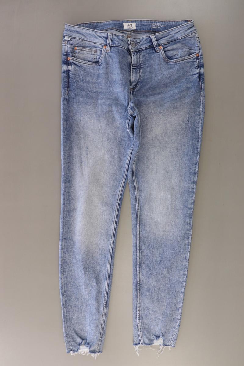 QS by s.Oliver Skinny Jeans Gr. 38 blau aus Baumwolle