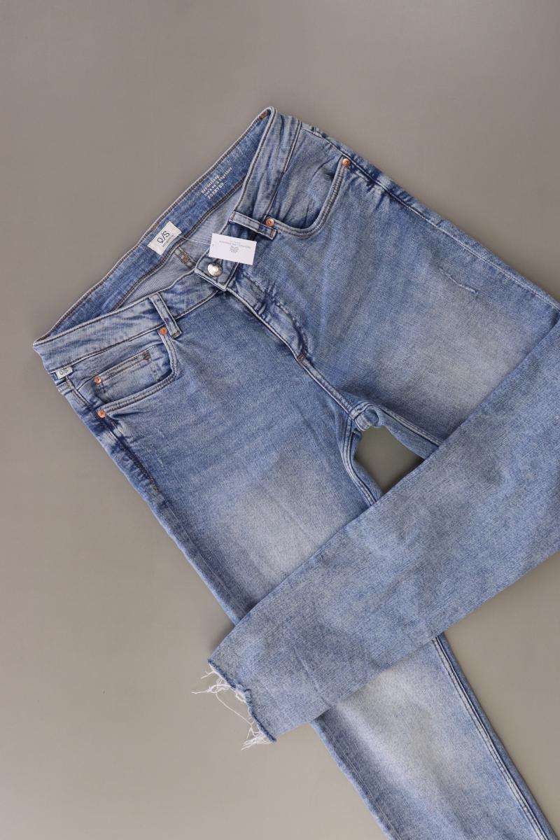 QS by s.Oliver Skinny Jeans Gr. 38 blau aus Baumwolle