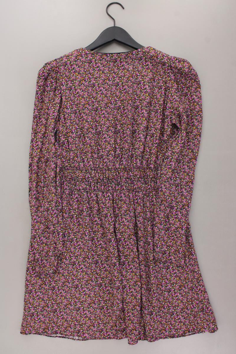 Zara Langarmkleid Gr. L mit Blumenmuster lila