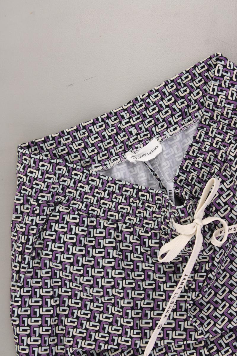Jane Lushka Stoffhose Gr. S geometrisches Muster neuwertig lila aus Polyamid